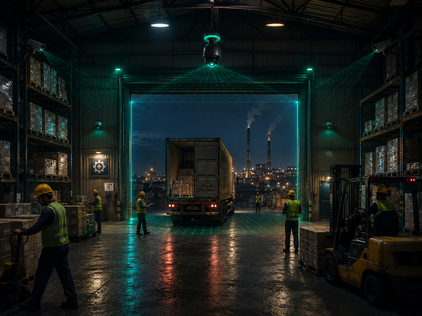 Factory and warehouse CCTV installation in Adityapur Jamshedpur — perimeter and loading bay coverage by EYEZON
